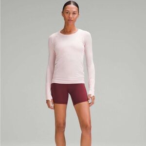Lululemon Swiftly Tech Long Sleeve Pink Size 6 Like New